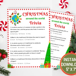 Christmas Game Around The World Xmas Game Christmas Party Printable Games Christmas Trivia Xmas Zoom Games Office Christmas Family Games