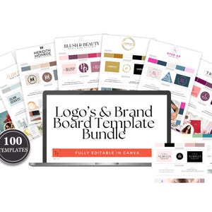 DIY Branding Kit, Luxury Branding Kit, Business Branding Kit, Luxury Branding Kit, DIY Logo Designs,  Mood Board, Editable Canva Template