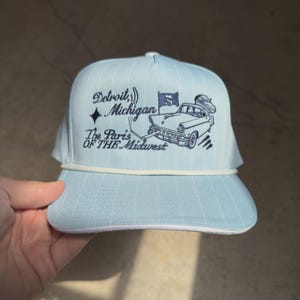 Detroit Funny Embroidered Snapback Cap Made to Order Hat