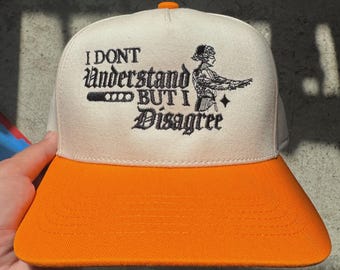 I Don't Understand Funny Embroidered Snap Back Hat Made to Order