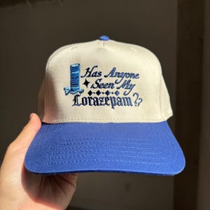 Lorazepam White Lotus Snapback Hat Made to Order Hat