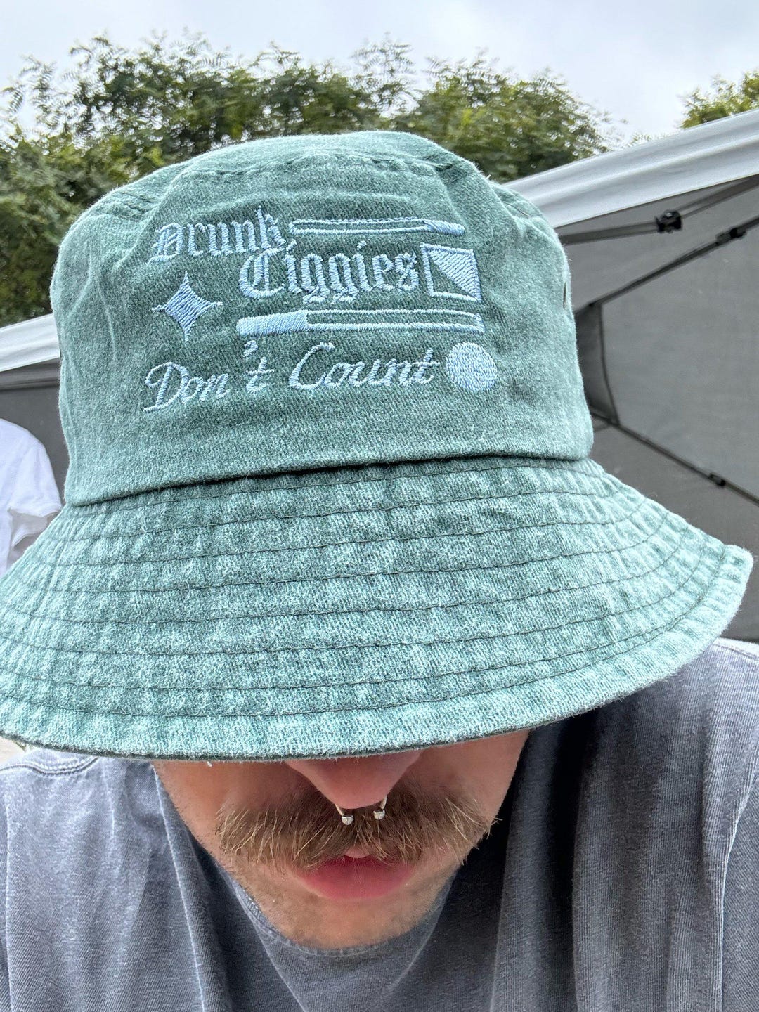 THE ORAL CIGAREUES/DAMAGE CAP/カーキ THE ORAL CIGAREUES/DAMAGE CAP