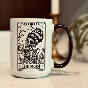 TAROT MOM MUG halloween gift for women funny coffee mug for spooky season