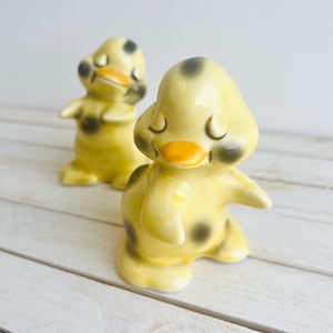 Salero y pimentero vintage con forma de pato / Hugging Van Tellingen para Regal China Corp / Juego de 2 en excelente estado