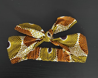 stylish hairband with knotted bow and elastic bandana/headband