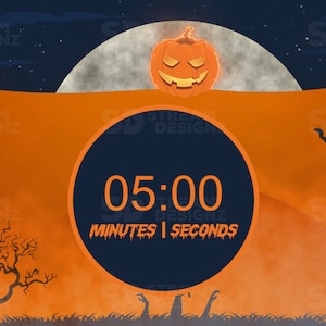 Stream Countdown Timer Overlay - "Spooky Szn"
