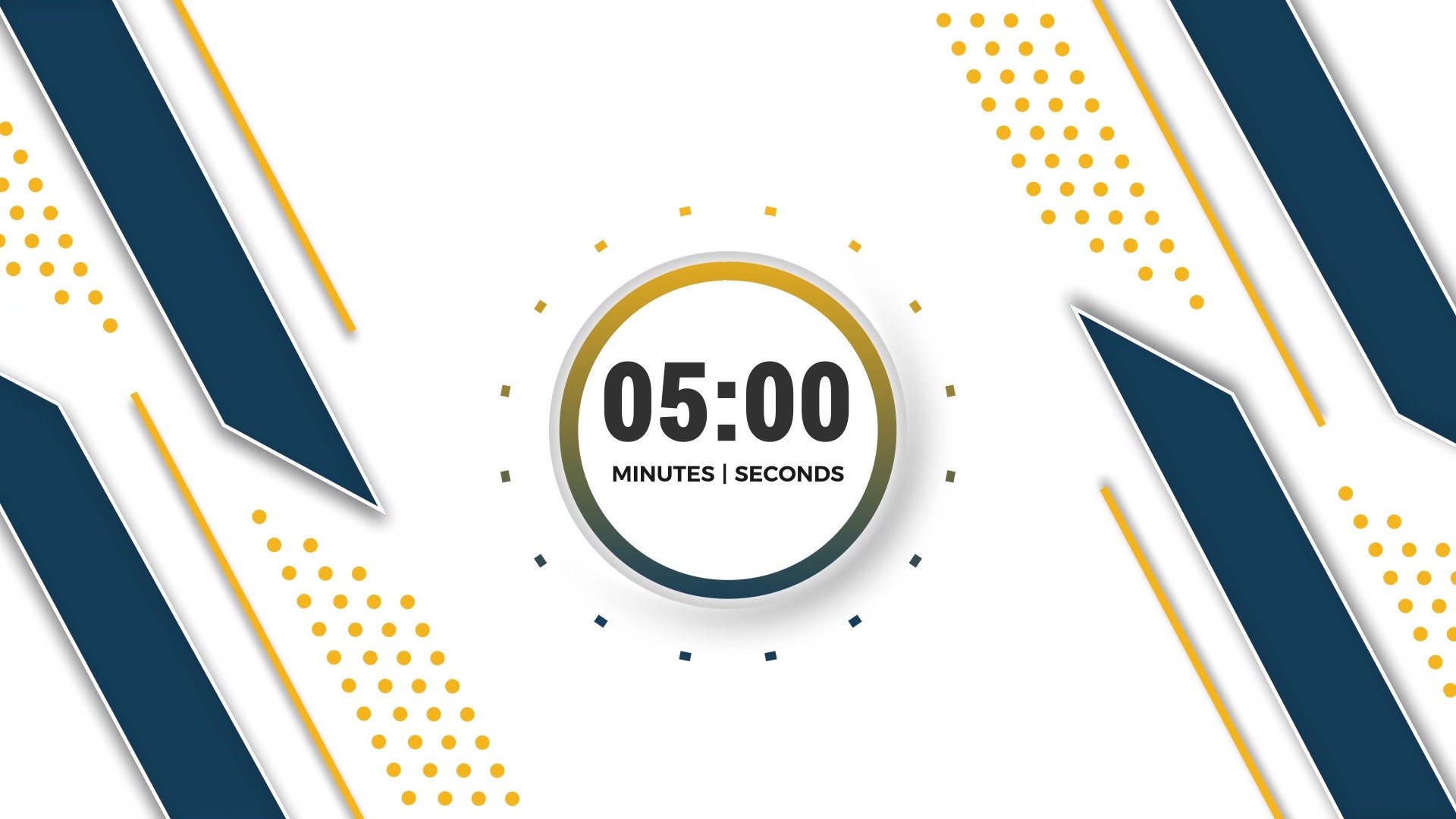 Stream Countdown Timer Overlay sleek Yellow & Blue Etsy