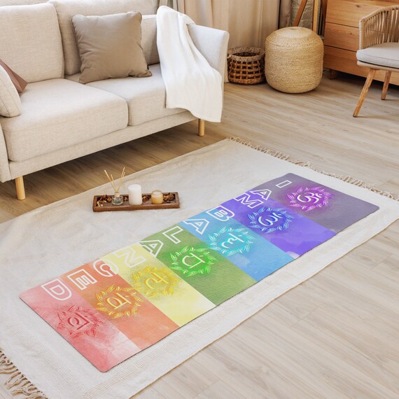 Yoga Mat Customizable, Chakra Balancing Yoga Mat
