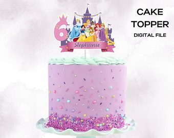 Crown Cake Topper, Princess Birthday Party Decor, Tiara Cake Topper ...