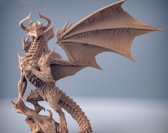Kromatur the Elder, Dragon -- Painted or Unpainted -- Miniature | Artisan Guild