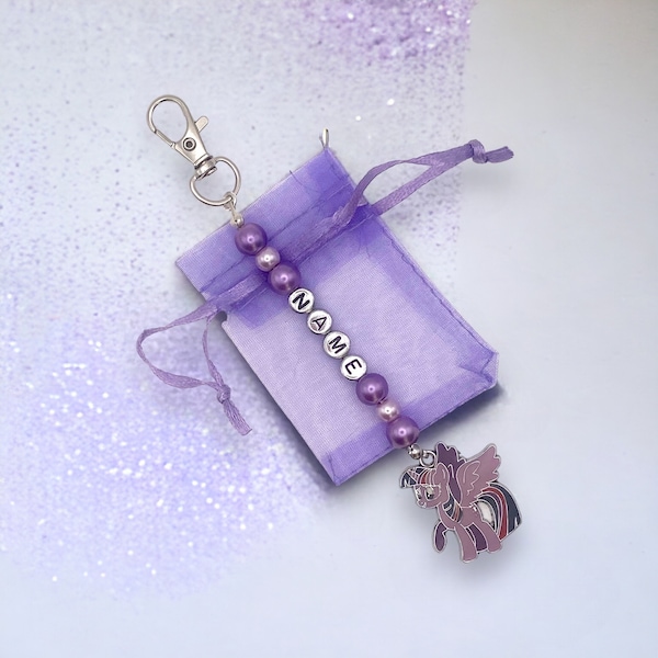 Customized Twilight Sparkle My Little Pony Keychain – Add a Dash of Magic to Your Keys