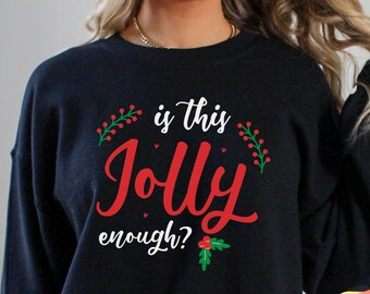 Holiday Sweatshirts Funny | Deck The Halls Not Your Family | Holiday Sweater | Cute Christmas Shirt | Women's Funny Gift | Retro Gift Idea