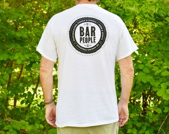 Bar People Saratoga Springs NY - Basic Short Sleeve Unisex Tee - White