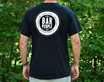 Bar People Saratoga Springs NY - Basic Short Sleeve Unisex Tee - Black