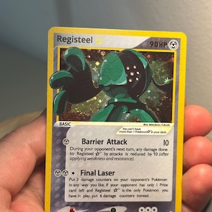 Carte Pokémon personnalisée Holo Gold Star Registeel