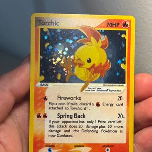 Carte Pokémon personnalisée Holo Gold Star personnalisée
