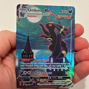 Umbreon Vmax - Tarjeta de Pokémon personalizada con textura