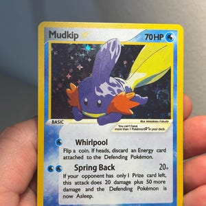 Carte Pokémon personnalisée Holo Gold Star Mudkip