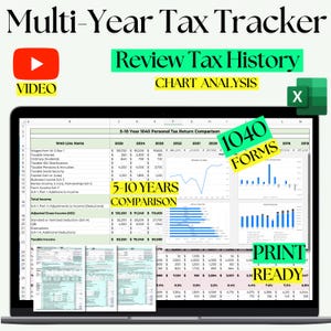 Multi-Year Tax Return Comparison Worksheet – Track Your Form 1040 Tax History