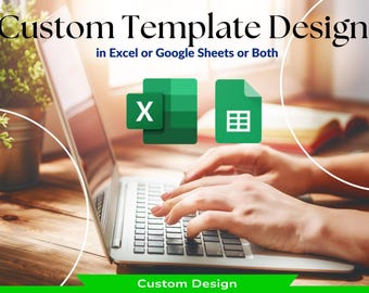 Plantilla personalizada de Excel o Hojas de cálculo de Google / 1 hora