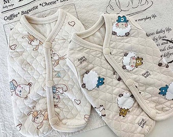 Cotton Quilted Vest | Dog Shirt Tops | Dog Vest | Dog Jacket | Puppy Jacket | Clothes for Dog, Puppy | Dog, Puppy Clothing | Pet Clothing