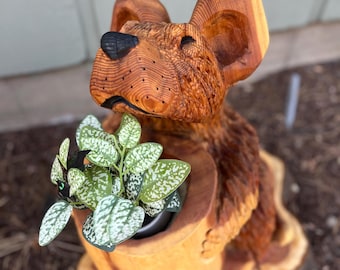 Maceta caprichosa con forma de ratón