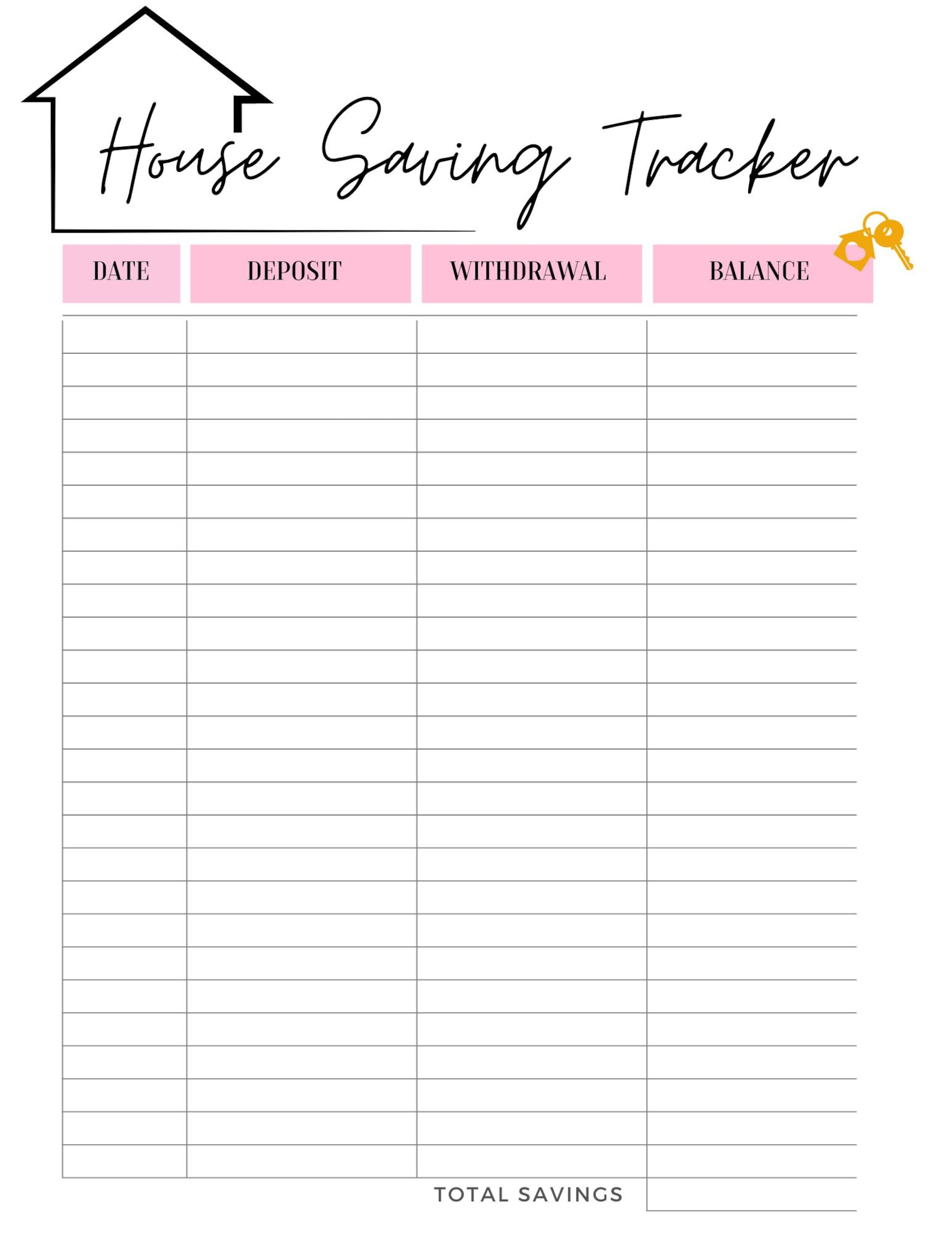 20K HOUSE SAVING CHALLENGE - Etsy
