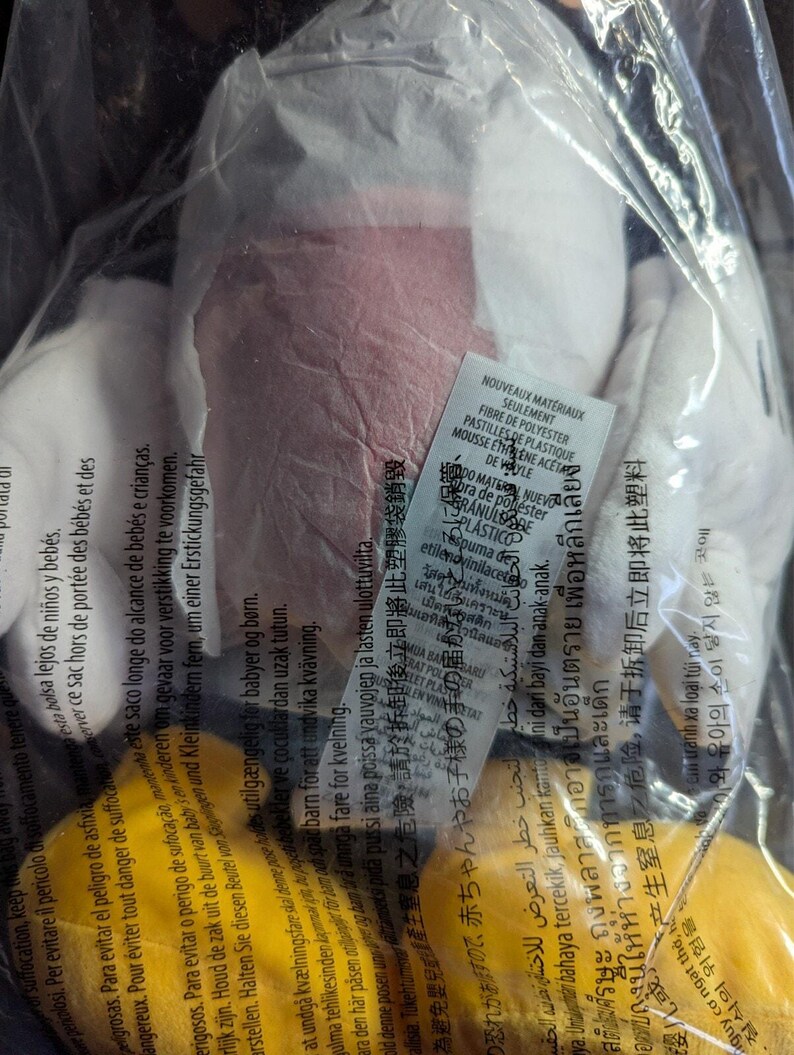 Disney Parks Souvenir Mickey Mouse 18" Plush Stuffed Animal Toy Classic NIB zdjęcie 5