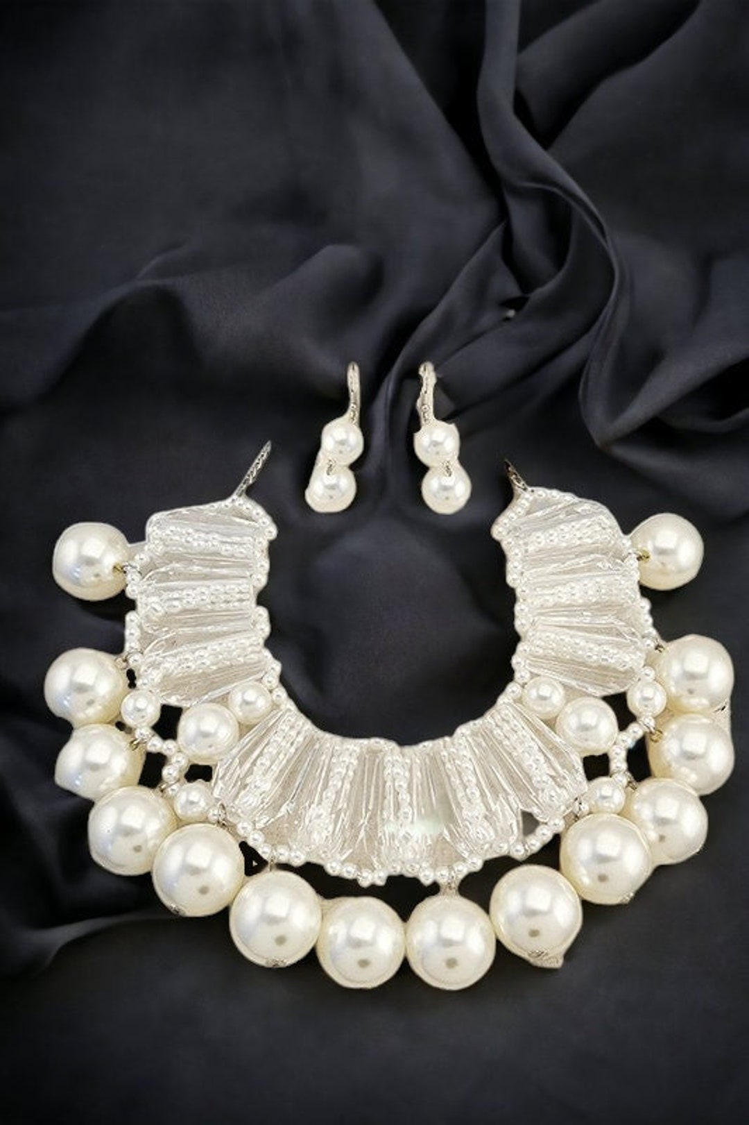 Earrings Cinco Pearl Collar - Gemajesty main image 1