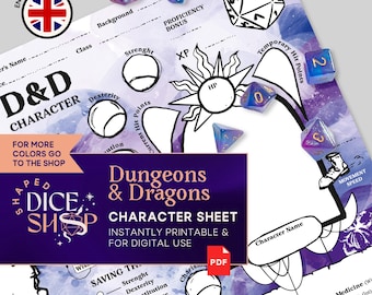 Dungeons & Dragons Character Sheet: Illustrated Beginner's Guide (PDF)