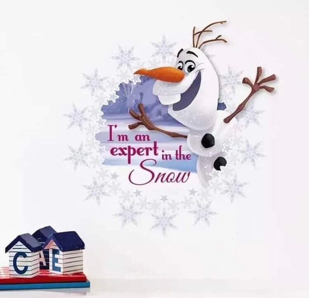 Disney Frozen 2 Vinyl Removeable Wall Sticker Wall Decor Children's Bedroom Wall Art Olaf Etsy UK