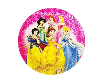 Disney Princess Birthday Party 7 Inch Paper Plates 10 Pack/Princess Birthday Party