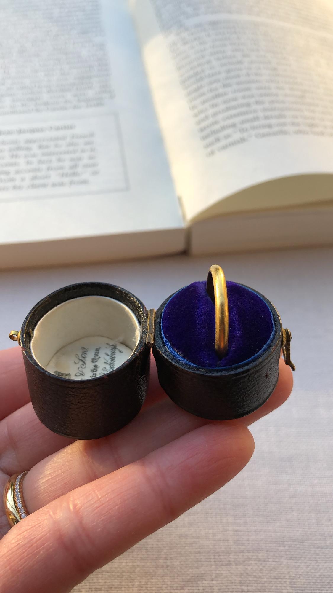 Antique Georgian English 18k Gold Posy/posey/poesy/posie Band/ring, “in ...