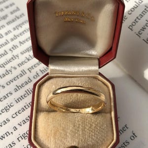 Vintage Tiffany and Co. 18k/18ct Yellow Gold 2.8 mm Wedding/Anniversary/Stacking Band/Ring, Size 8.5 US (Authentic)