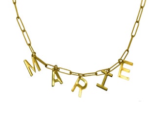 Collier personnalisé, collier prénom, collier de lettres