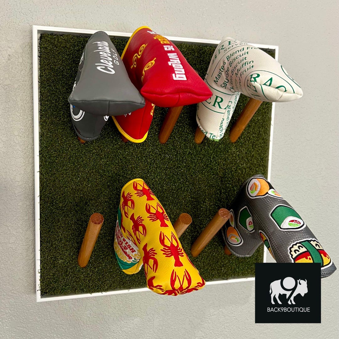 Putter Head Display Golf Putter Head Cover Display - Green Turf | Modern Angled - Etsy