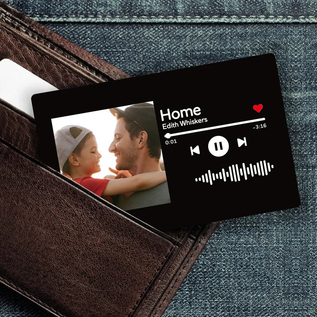Photo Wallet Card Scan Code Wallet Insert Personalized Wallet Insert is ...