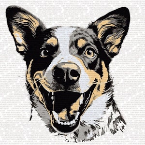 Australian Cattle Dog Art Blue Heeler svg Blue Heeler Png Australian Cattle Dog Svg Australian Cattle Dog Png Red Heeler svg