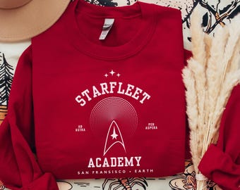Starfleet Academy Sweatshirt, Star Trek cozy comfortwear sweater, gift for trekkie, science fiction fan gift, sciences operations command