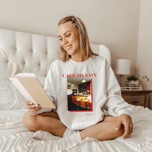 Bluza z okrągłym dekoltem Les Misérables Victor Hugo Przytulny sweter Literatura Książkowa Estetyka Miłośnik książek Musain Poezja Literacka Koszulka Les Misérables