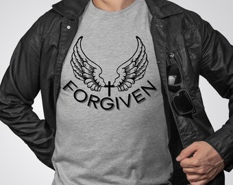 Forgiven PNG SVG, Forgiven png Sublimation Designs Downloads, Christian png Files for DTG Printing, Jesus png, Aesthetic Clothing, Christian