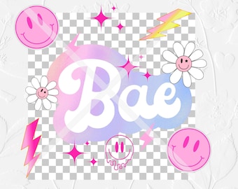 Preppy Bae PNG SVG, Grey Checkers Preppy background with smiley faces, lighting bolt png svg, instant download, Preppy PNG
