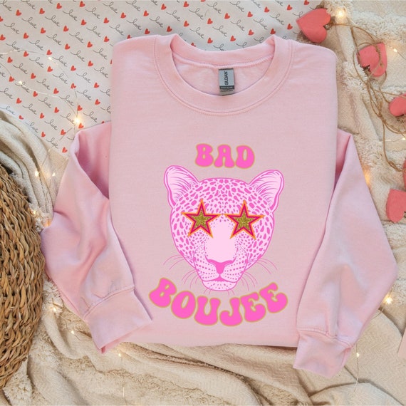 Bad Boujee Preppy PNG SVG, Bad Boujee Png, Preppy Leopard Png, Preppy Png