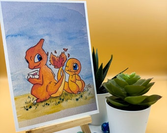 Hand-painted Pokemon postcards - unique motifs for collectors