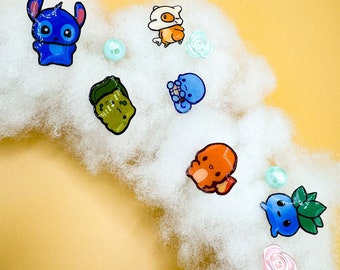 Catch 'Em All with Handmade Epoxy Resin Pokemon Pins