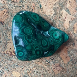 Polished Malachite Freeform from the Congo, Stone of Transformation, green crystal, heart chakra stone, crystals for Scorpio