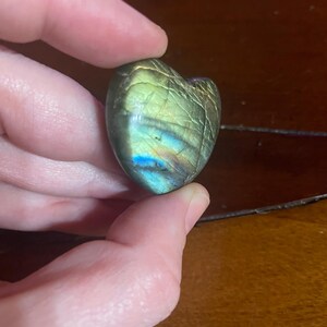 Flashy Labradorite Polished Heart, love stone, gift for partner, gift for her, gift for him, Madagascar labradorite, crystals for Pisces