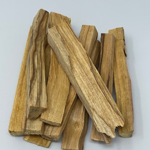 Un bastoncino di legno di Palo Santo peruviano raccolto in modo sostenibile per sbavature