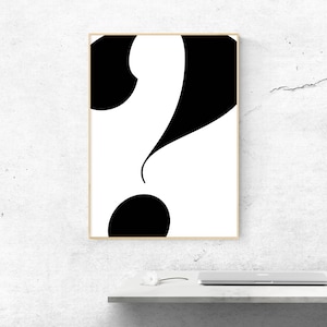 Question Mark Poster