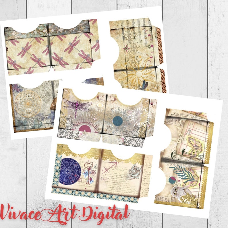 Fortune Teller Mini Project, Booklet Craft Kit, Folio Kit, Junk Journal ...
